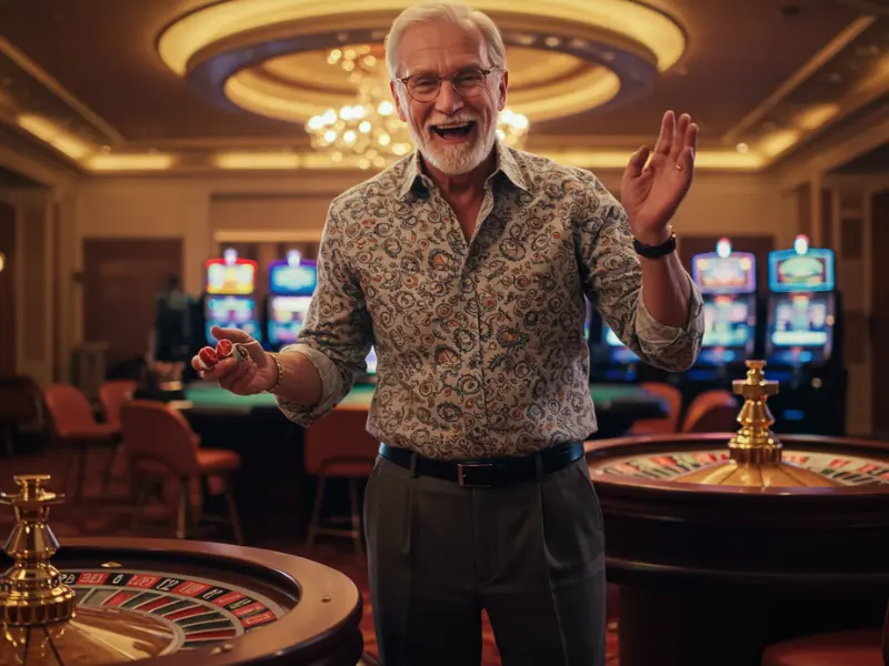 Happy man playing roulette at TMTcash88 Casino