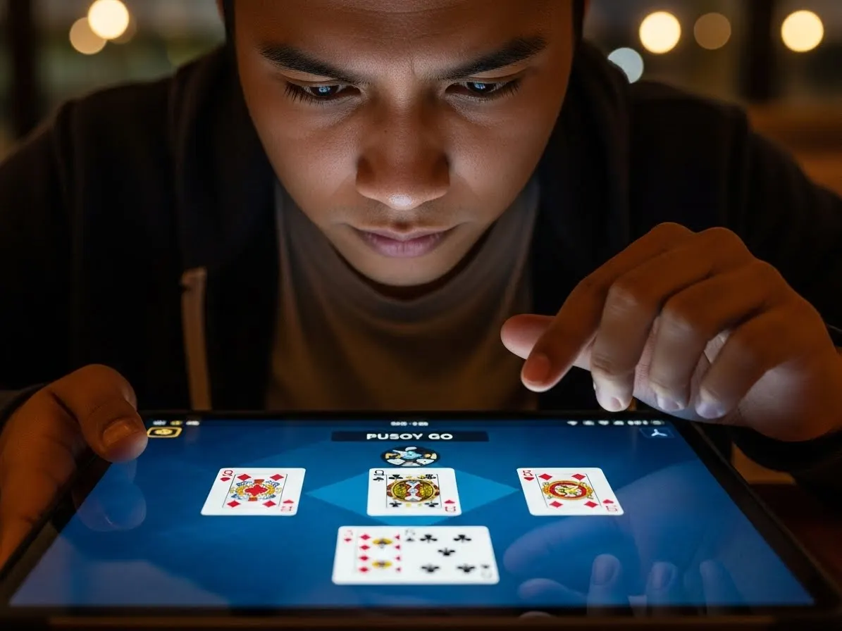 Person playing Pusoy Go at bet88 free